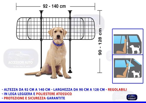 Griglia cani auto per